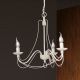 Candelabre, Lustre - Candelabru design rustic cu 3 brate Vela, ivory