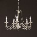Candelabru design rustic cu 5 brate Vela, ivory