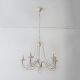 Candelabre, Lustre - Candelabru design rustic cu 5 brate Vela, ivory