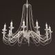 Candelabre, Lustre - Candelabru design rustic cu 12 brate Vela, ivory