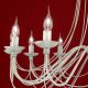 Candelabre, Lustre - Candelabru design rustic cu 12 brate Vela, ivory