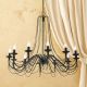 Candelabre, Lustre - Candelabru design rustic cu 12 brate Vela, Antik