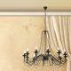 Candelabre, Lustre - Candelabru design rustic cu 12 brate Vela, Antik