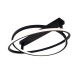 Lustra aplicata LED cu doua inele mobile Ceiling negru, L-79cm