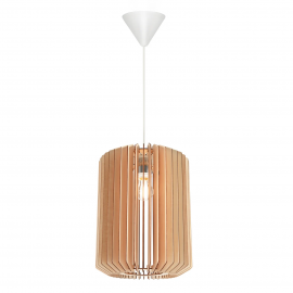 Pendule, Lustre suspendate - Pendul design modern Asti 30 alb, natur