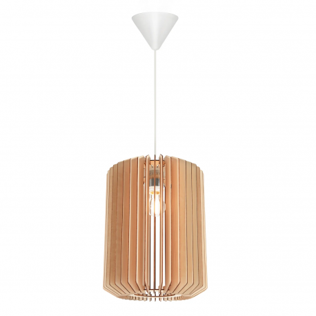 Pendule, Lustre suspendate - Pendul design modern Asti 30 alb, natur