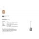 Pendule, Lustre suspendate - Pendul design modern Asti 30 alb, natur