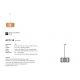 Pendule, Lustre suspendate - Pendul design modern Asti 50 alb, natur