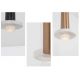 Pendule, Lustre suspendate - Lustra moderna cu 5 pendule LED STORM negru/ marmura alba