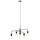 Pendule, Lustre suspendate - Lustra cu 5 surse de iluminat design modern Gloom negru