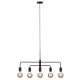Pendule, Lustre suspendate - Lustra cu 5 surse de iluminat design modern Gloom negru