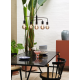 Pendule, Lustre suspendate - Lustra cu 5 surse de iluminat design modern Gloom negru