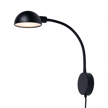 Aplice, corpuri de iluminat pentru pereti - Aplica de perete flexibila design modern Nomi negru