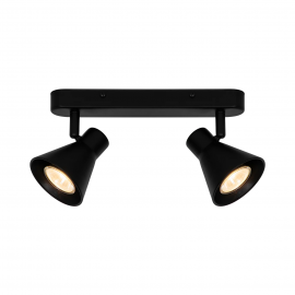 Aplice cu Spot - Aplica de perete / tavan cu 2 spoturi directionabile design modern Eik 2 negru