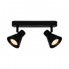 Aplica de perete / tavan cu 2 spoturi directionabile design modern Eik 2 negru