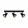 Plafoniera cu 3 spoturi directionabile design modern Eik 2 negru