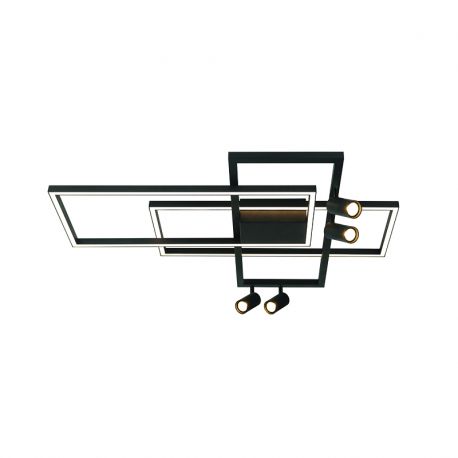 Plafoniere - Lustra LED design modern geometric cu 4 spoturi Erick