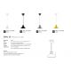 Pendule, Lustre suspendate - Pendul design modern Dial 25 negru