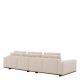 Canapele - Canapea 3 locuri eleganta design LUX Aurora L, Nuoro beige
