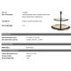 Parfumuri de camera, Idei cadouri, Obiecte decorative - Suport prajituri, Doua platouri etajate design LUX Gitano S