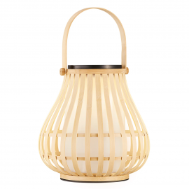 Lampi decorative si solare - Lampa LED portabila pentru exterior, solara cu baterii IP44 LEO natur
