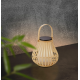 Lampi decorative si solare - Lampa LED portabila pentru exterior, solara cu baterii IP44 LEO natur