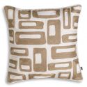 Perna decorativa design LUX Cerva 50x50cm, bej/ alb