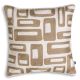 Perne si fete de perne - Perna decorativa design LUX Cerva 50x50cm, bej/ alb