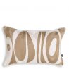 Perna decorativa design LUX Coura bej/ alb