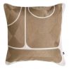 Perna decorativa design LUX Sabrosa 50x50cm, bej/ alb