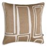 Perna decorativa design LUX Ribeira 50x50cm, bej/ alb