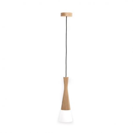 Pendule, Lustre suspendate - Pendul din lemn design modern Cone maro