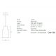 Pendule, Lustre suspendate - Pendul din beton design modern Musa