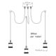 Pendule, Lustre suspendate - Lustra cu 3 pendule design minimalist OLIVER