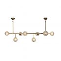 Lustra 8L design modern Datiu bronz