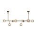 Lustra 8L design modern Datiu bronz