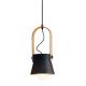 Pendule, Lustre suspendate - Pendul design modern Lanteo negru mat 16cm