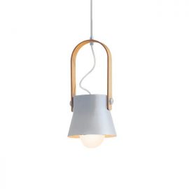 Pendule, Lustre suspendate - Pendul design modern Lanteo alb mat 16cm
