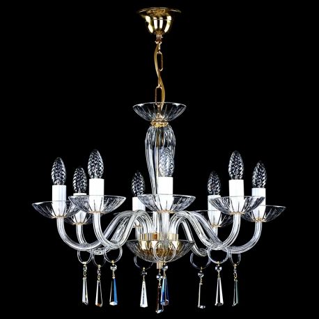 Lustre Cristal Bohemia - Lustra 8 brate Cristal Bohemia Exclusive STEFANIE VIII.