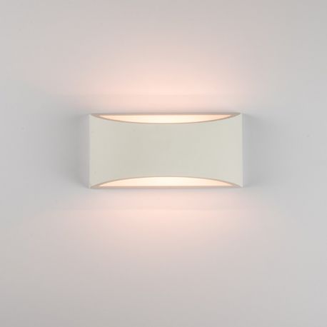 Aplice, corpuri de iluminat pentru pereti - Aplica de perete cu lumina ambientala design modern Gypus alb