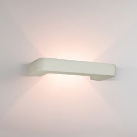 Aplice, corpuri de iluminat pentru pereti - Aplica de perete cu lumina ambientala design modern Gypus alb 32cm
