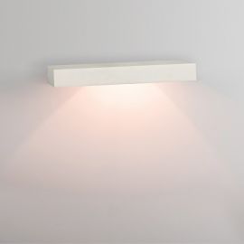 Aplice, corpuri de iluminat pentru pereti - Aplica de perete cu lumina ambientala design modern Gypus alb 20cm