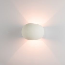 Aplice, corpuri de iluminat pentru pereti - Aplica de perete cu lumina ambientala design modern Gypus alb 15cm