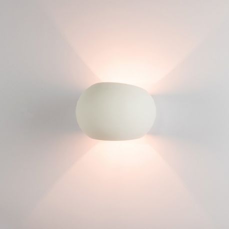 Aplice, corpuri de iluminat pentru pereti - Aplica de perete cu lumina ambientala design modern Gypus alb 15cm