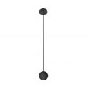 Pendul LED design modern Alesa negru nisipos