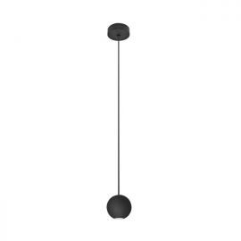 Pendule, Lustre suspendate - Pendul LED design modern Alesa negru nisipos