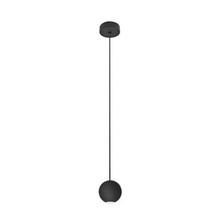 Pendule, Lustre suspendate - Pendul LED design modern Alesa negru nisipos