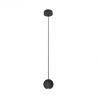 Pendul LED design modern Alesa negru nisipos