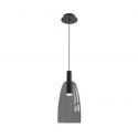 Pendul LED design modern Light negru nisipos