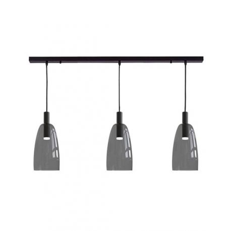 Pendule, Lustre suspendate - Lustra LED cu 3 pendule design modern Vicun negru